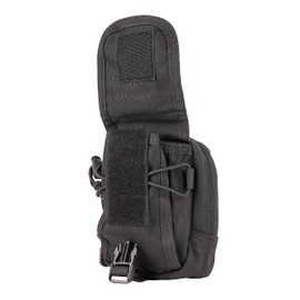 CAT Outdoors Tactical Belt Pouch for Men - EDC MOLLE Tactical Pouch Bag for Admin, Gadget, Utility, Cell Phone - Small Tactical Pouch - Belt/Vest Attachment Pouch (Black)