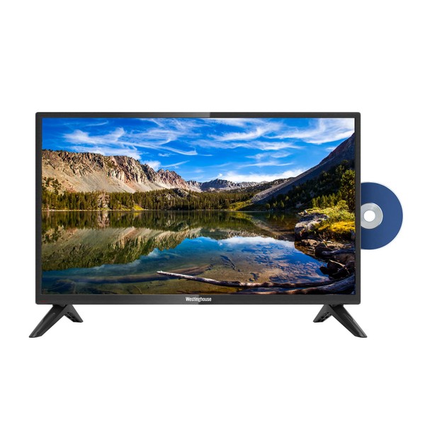 Westinghouse HD 32 Inch TV with Built-in DVD and V-Chip, Slim, Compact 720p LED Flat Screen TV, HDMI, USB, and VGA Compatible, High Definition Small TV for Kitchen or RV Camper, 2023 Model