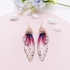 RINHOO Butterfly Crystal Wing Drop Dangle Earrings Gold Plated Insect