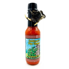 Alligator King Boudreaux's Pipe Cleaner Hot Sauce with FREE Alligator Claw Key Chain Gator
