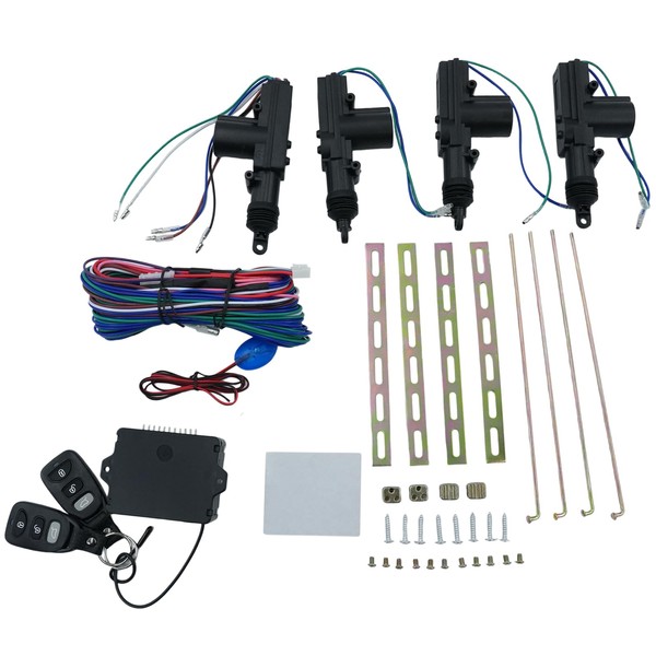 REVOTUNE Universal 4PCS Car Power Door Lock Actuator Kit with