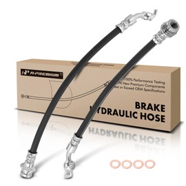 A-Premium Rear Driver and Passenger Brake Hydraulic Hose Compatible with Nissan Models - Maxima 2009 2010 2011 2012 2013 2014 3.5L - Replace# 46210ZX70A(Pack of 2)