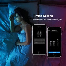 SEZO C03W WiFi Bluetooth RGB LED Strip Controller Group Control Support Tuya Smart Life APP/Voice Control Compatible with LM091 LM096 LM007 LM097 RGB Remote DC12-24V