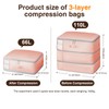 Homsorout 4 Pack Compression Storage Bags - 110L Large Capacity