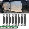 LQI 8pack Body Side Door Hinge with 16PCS Screws Compatible