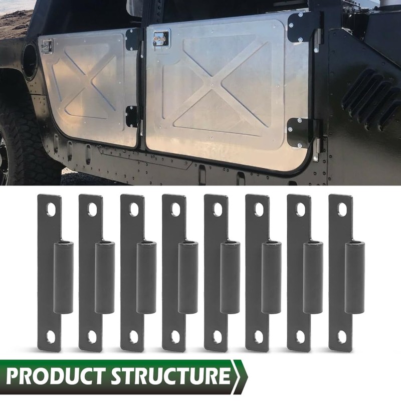 LQI 8pack Body Side Door Hinge with 16PCS Screws Compatible
