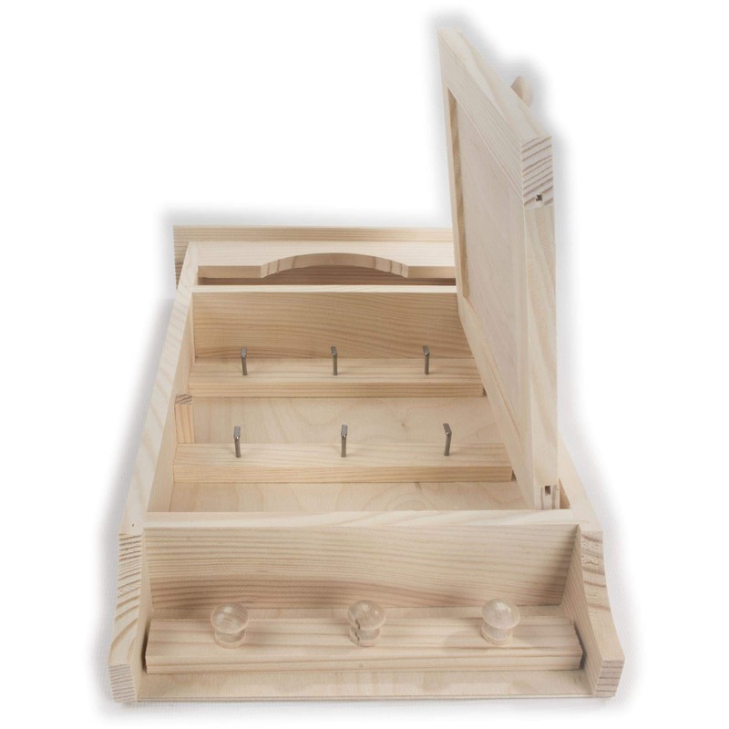 Hanging Wooden Key Cabinet | Wall Mounted Box Key's Rack