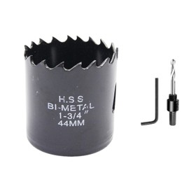 Hole Cutter 44mm LAIWEI Bi-Metal Hole Saw 1.7inch, HSS circular hole saw head, 1.8 mm thick, cutting depth up to 38mm, suitable for wood, plastic, plasterboard and metal pipes