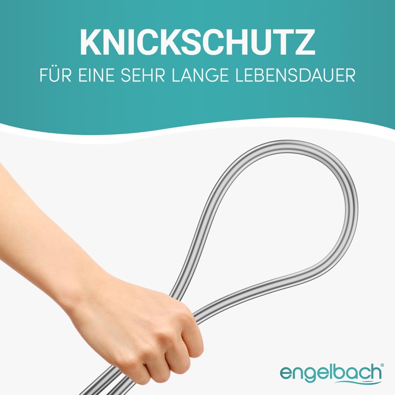 Engelbach® Plastic Shower Hose 1.25 m – Shower Hose with