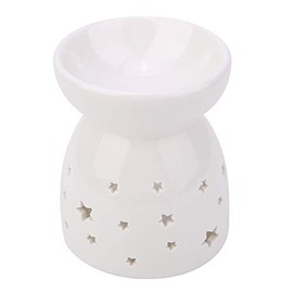 Fdit Quemador de Aceite Esencial de cermica para aromaterapia, Quemador de Aceite Esencial, Quemador de Aceite Esencial, difusor de Velas de t,...    