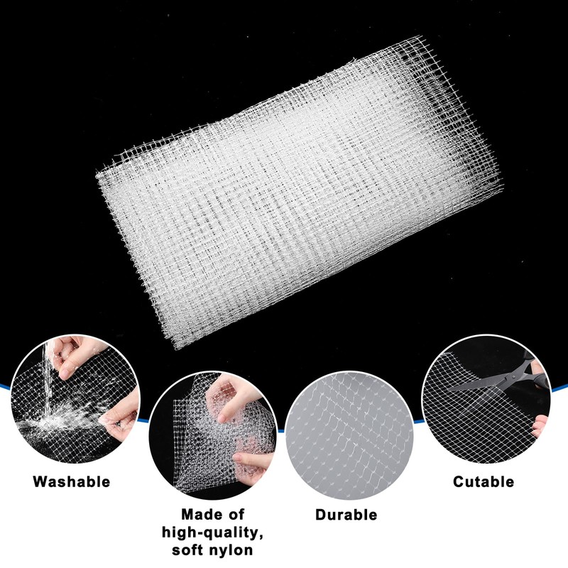 Clear Mesh Netting Material, Aquarium Mesh Lid 3.3 x 5