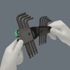 Wera 967 PKL TORX® Ball-end BlackLaser L-key set in a