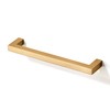 TUNNY 10 Pack Square Solid Cabinet Handles-3.8"/96mm Screw Spacing Shiny