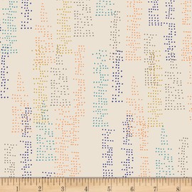 Art Gallery Fabrics Art Gallery Stretch Jersey Knit Gramercy City Lights Day, Cream