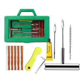 11Pcs Tyre Repair Kit, Universal Car Tool Kit, an Emergency Tool For Quick Tire Repair in Car Tire Blowout, Cars Motorcycles Recreational Vehicles Jeeps Trucks All-Terrain Vehicles SUVs Lawn Mowers