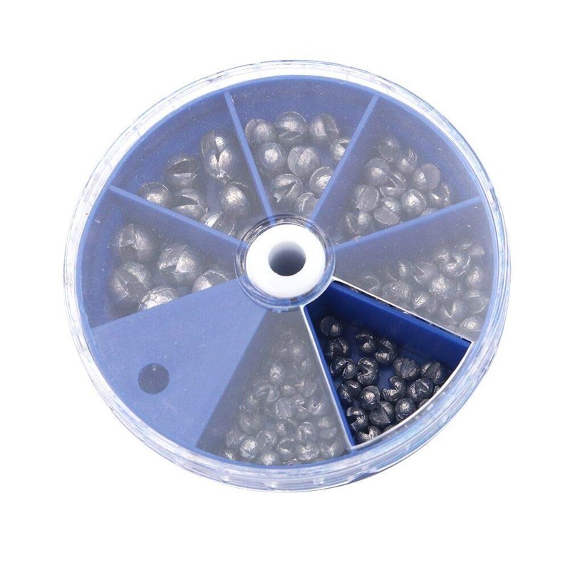 VOANZO Pack of 106 Round Split Shot Sinkers Removable Fishing