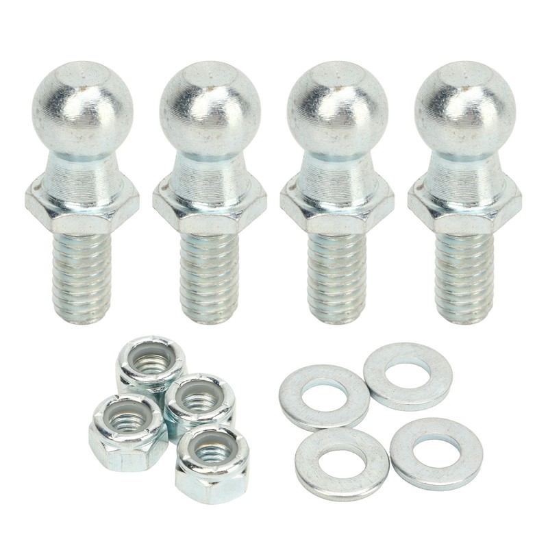 4PCS 13mm Ball Studs with Hardware 5/16in 18 Thread Long