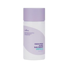 ISNTREE Protector Solar Facial Onion Fresh Fluid Sun Cream - Coreano SPF 50+ PA++++ con Extracto de Cebolla, Niacinamida y Vitamina C, Ligero, 50 ml