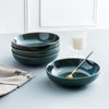 UNICASA Ceramic Pasta and Salad Bowls Set of 4, 26