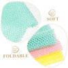 VICASKY 3Pcs African Exfoliating Bath Net Back Scrubber Sponge for