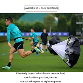 Running Resistance Parachute Running Speed Chute Resistance Parachute Resistance Trainer Speed Sprint Training Chute Running Umbrella Training Sprint Power Soccer Trainer