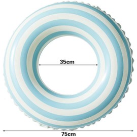 Schwimmring, 2 Stück Luftmatratze Schwimmreifen Aufblasbar, Sommer Schwimmende Wasserspielzeug Dauerhafter Cooler Schwimmring für Pool Sandstrand Party (blau+grün-2)