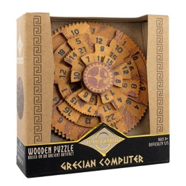 Project Genius Grecian Computer Mechanical Math Puzzle, Wooden Brainteaser Gift for History Buffs and Smart Kids, Teens, and Adults - True Genius Series Inspired by The Ancient Antikythera Mechanism