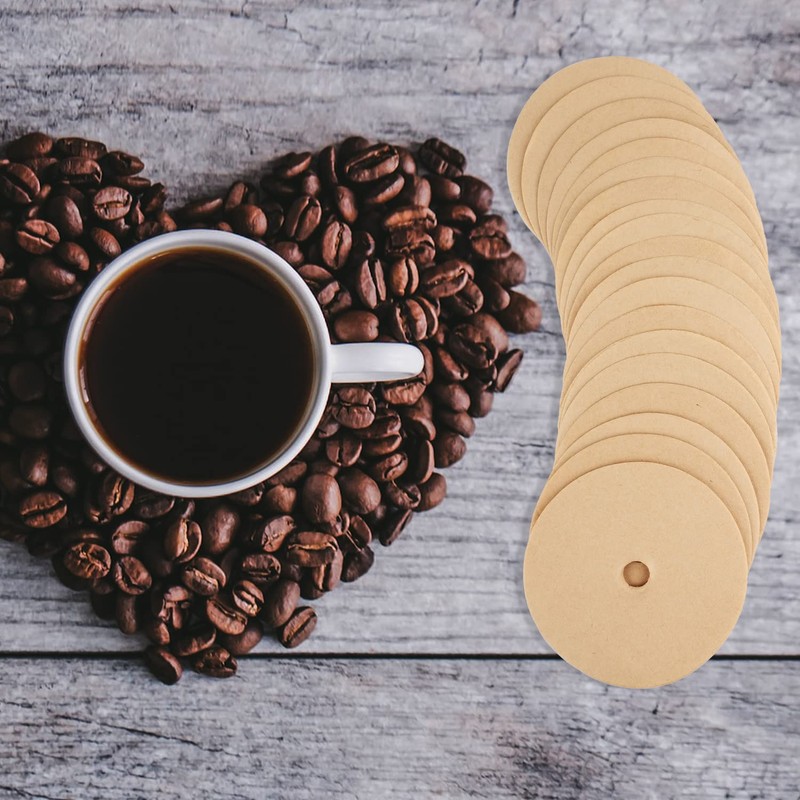 120pcs Round Coffee Filters, 3.75 Inch Coffee Filters Paper Unbleached