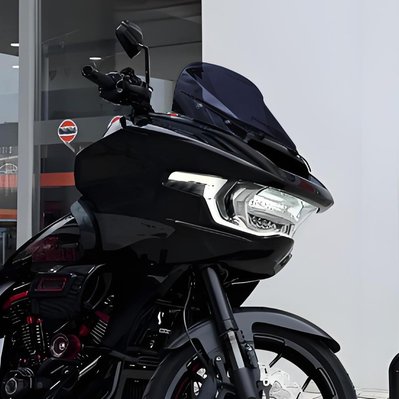 HDBUBALUS Road Glide Windshield 10" Wave Fairing Windscreen Cover for