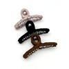Satin Hair Claw Clamp 12.5cm Extra Strong Hold in Black,