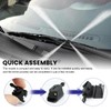 Povtii 4 PCS Front Windshield Washer Nozzles, 4-Way Spray Sprinkler