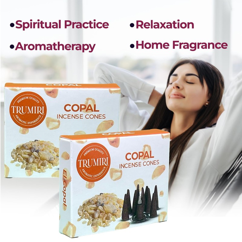 Copal Incense Cones - 60 Pack (10 Cones Each) -