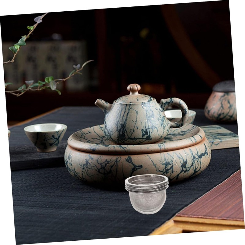 4pcs Teapot Strainer Stainless Steel Teapot Metal Mesh Tea Filter
