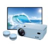 Core Innovations Home Theater Bundle with Projector, 120" Screen, and