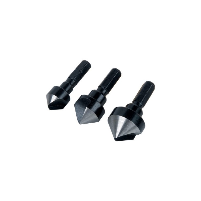 Wolfcraft 2584000 Countersink WS with Cutting Edge/Hexagonal Shank 12/16/ 19mm