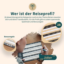 RelaxBro - City Country Unrelaxed - Travel | City Land River | 50 Sheets | DIN A4 | 28 Categories | Game Pad | Gift Idea | Travel | Board Game