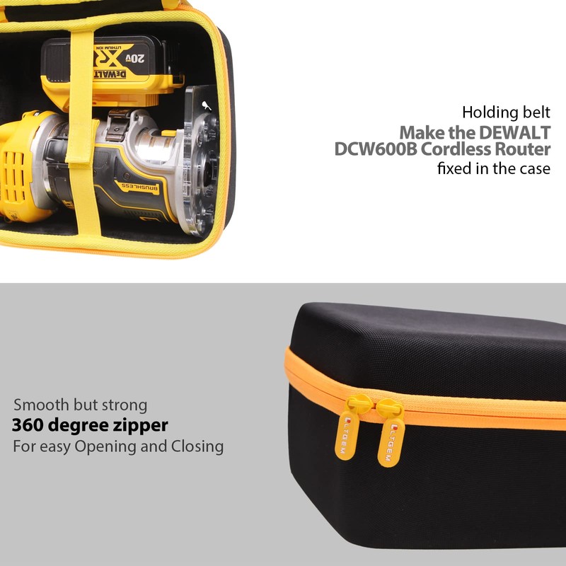 LTGEM Case Compatible with DEWALT DCW600B / DWP611 20V Max