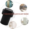 Bwintech 2 PCS Black Stainless Steel Cylinderial Shpae Door Stopper