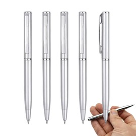 5PACK Ballpoint Pens,Small Pens Mini Pens,Retractable Ballpoint Pens,Small Pocket Ballpoint Pen,Ballpoint Pen Rotating Pocket-size Pen,Black Ball-point Pens,Black Pens,Stationery Set,Fineliner P-ens