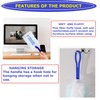 YANHAO 20 PCS Blue Dust Magnet Refills,Disposable Duster Heads,Fluffy Duster