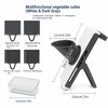 Mandoline Vegetable Slicer for Kitchen Prep – 4-in-1 Adjustable Food