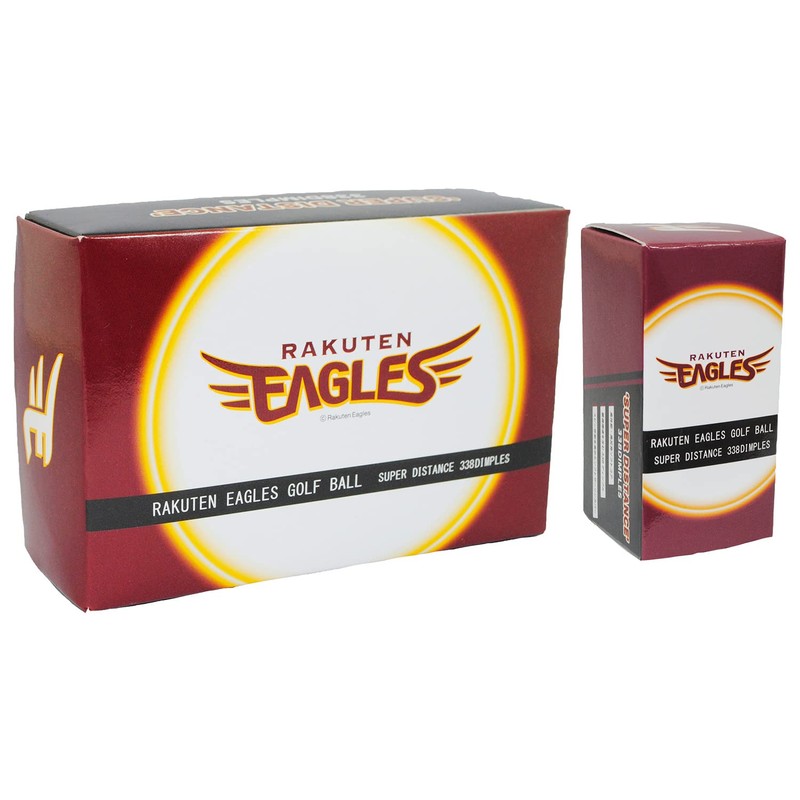 LEZAX REBA-3759 Tohoku Rakuten Golden Eagles Golf Balls, Pack of