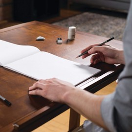 Derwent Academy Sketch Paper Pad, 50 Sheets, 18" x 12", Mediumweight (54974)