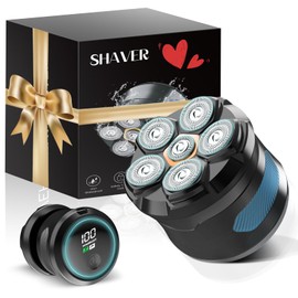 Electric Razors for Women, 6D Electric Shaver for Women Legs, Painless Hair Remover with Magnetic Head, Lady Bikini Shaver for Whole Body, Blue