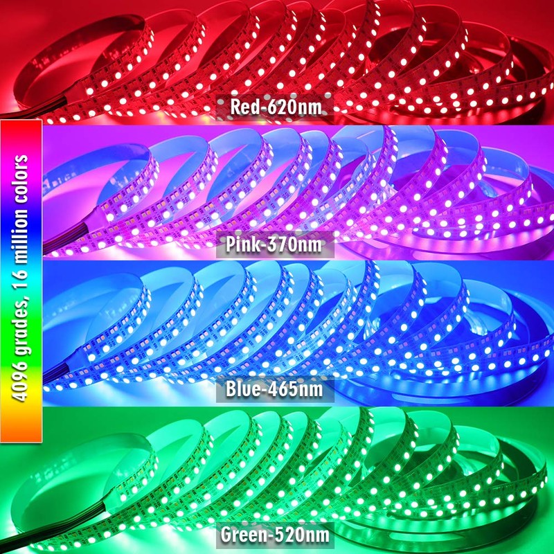 Brightest RGB+CCT Flexible led Strip Lights 270LEDs/Meter 5050 RGB +