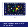 COZYLOOM Kids Solar System Educational Rug Galaxy Outer Space Kids
