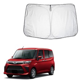 Daihatsu Car Sun Shade Front Window Compatible with Daihatsu Tall M900S M910S / Daihatsu Cast LA250S Daihatsu Move LA800S / LA810S / Daihatsu Move LA150S / 160S / Increased Thickness, Compact Storage,