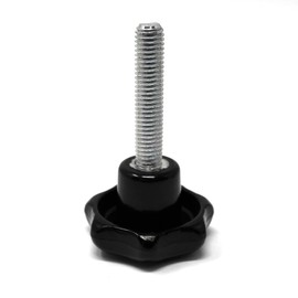 Ganter Standard Elements/Star Grip Screw with External Thread According to DIN 6336 M10 x 30 mm/Duroplast/Threaded Rod Galvanised Steel/Star Diameter 50 mm (Pack of 5, M10 x 30 mm (50))