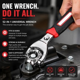 Universal Multi-Function Wrench for Home Repairs – 52-in-1 Double-Ended Socket Tool for Nuts, Bolts & DIY Work