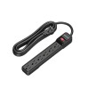 DEWENWILS 6-Outlet Power Strip Surge Protector, 15FT Long Extension Cord,